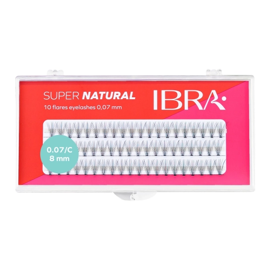 IBRA Kępki rzęs KNOT-FREE NATURALS 0.07-C-8mm  1op.