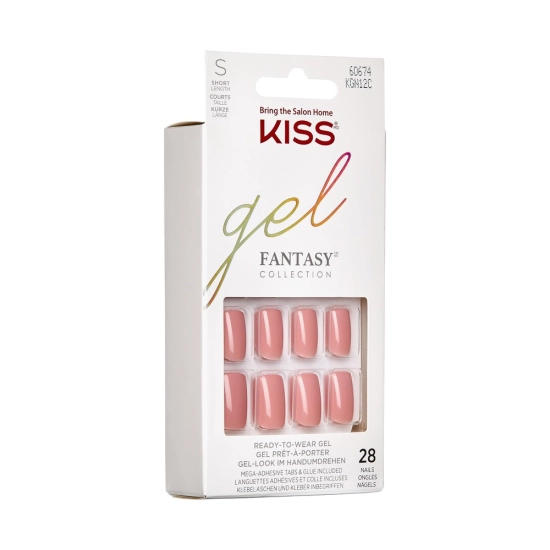 KISS Sztuczne Paznokcie Gel Fantasy - Ribbons (rozmiar S) 1op.(28szt)