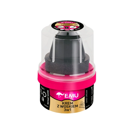 EMU Krem do butów z woskiem 3w1 - czarny 50ml