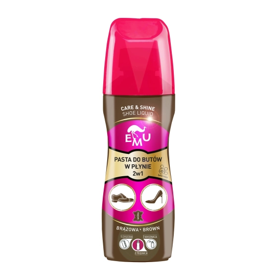 EMU Care & Shine Pasta do butów w płynie - brązowa 75ml