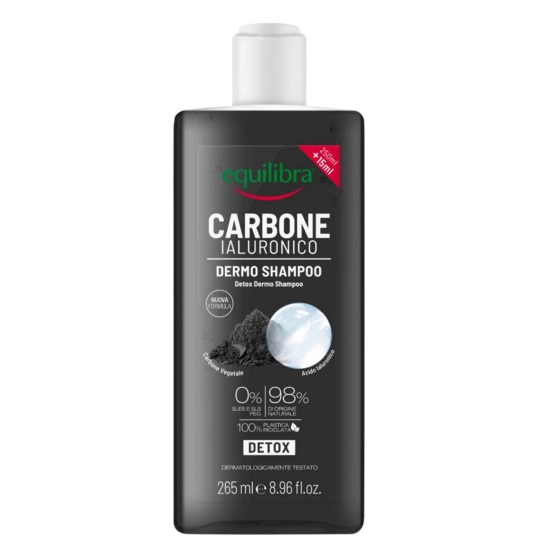 EQUILIBRA Carbone Szampon do włosów oczyszczający z aktywnym węglem Detox  265ml