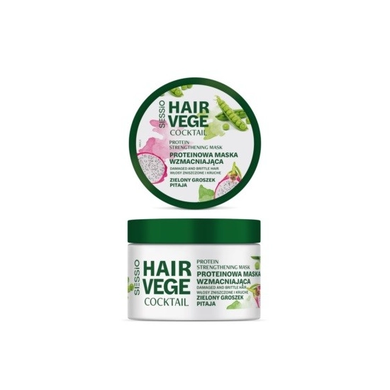 CHANTAL Sessio Hair Vege Proteinowa maska wzmacniająca - Zielony Groszek i Pitaja 250 ml