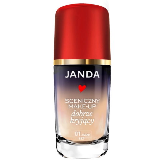 JANDA Make-Up Sceniczny dobrze kryjący nr 01 jasny beż 30ml
