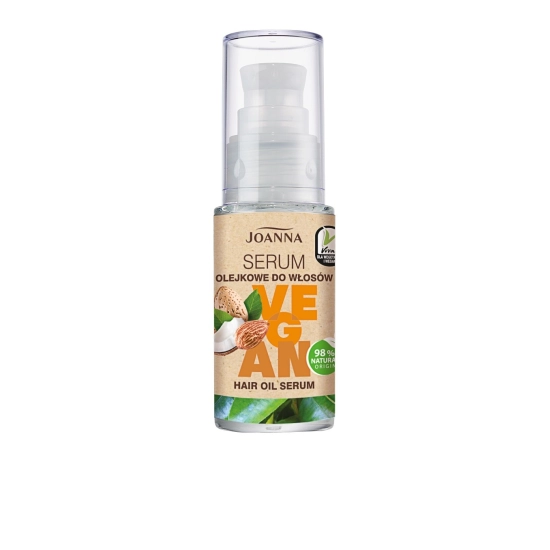 JOANNA Vegan Pielęgnujące Serum olejkowe do włosów 25g