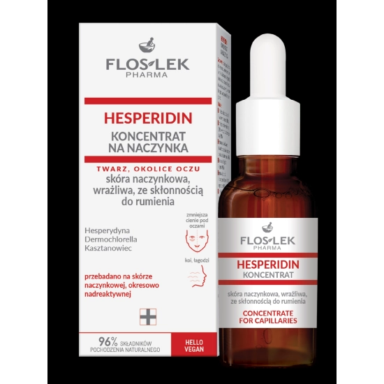 FLOSLEK Pharma Hesperidin Koncentrat na naczynka - skóra naczynkowa,wrażliwa ze skłonnością do rumienia 30ml