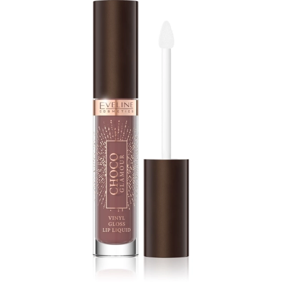EVELINE Choco Glamour Winylowa Pomadka do ust w płynie z efektem glossy lips nr 02