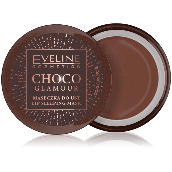 EVELINE Choco Glamour Intensywnie Regenerująca Maseczka do ust na noc