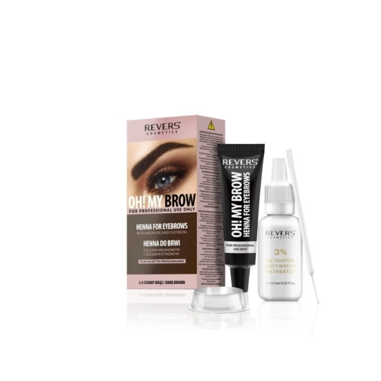 REVERS Henna kremowa do brwi OH!MY BROW c.brąz