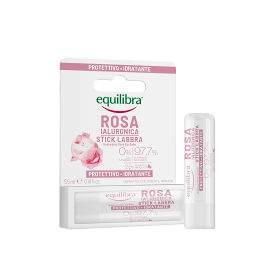 EQUILIBRA RÓŻA Balsam do ust z kw.hialuronowym