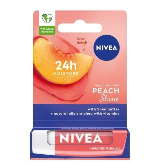 NIVEA Pomadka ochronna do ust Peach Shine 4,8 g