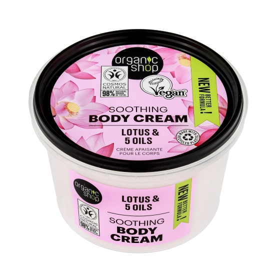 ORGANIC SHOP Body Cream Łagodzący krem do ciała - Lotus & 5 Oils 250 ml
