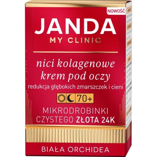 JANDA MY CLINIC Nici Kolagenowe Krem pod oczy na dzień i noc 70+  15ml