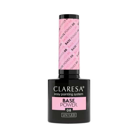 CLARESA Base Power Baza kauczukowa do paznokci UV/LED 08  5g