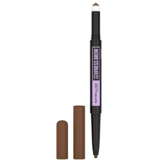 MAYBELLINE Express Brow Satin Duo Dwustronna Kredka do brwi nr 02 Medium Brown 1szt