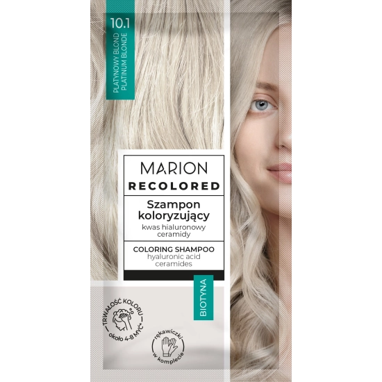 MARION Recolored Szampon koloryzujący nr 10.1 Platynowy Blond (4-8 myć) 35ml