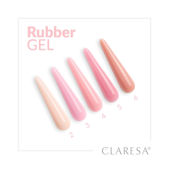 CLARESA Rubber Gel Żel do budowania i przedłużania paznokci 02 - 12 g