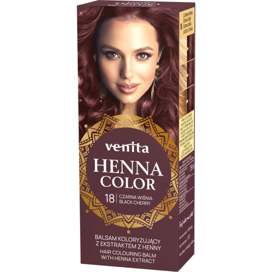 VENITA HENNA COLOR BALSAM NR 18 CZARNA WIŚNIA