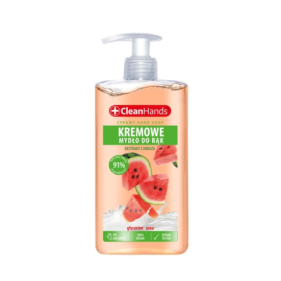 CLEAN HANDS Kremowe mydło w płynie arbuzowe 300 ml