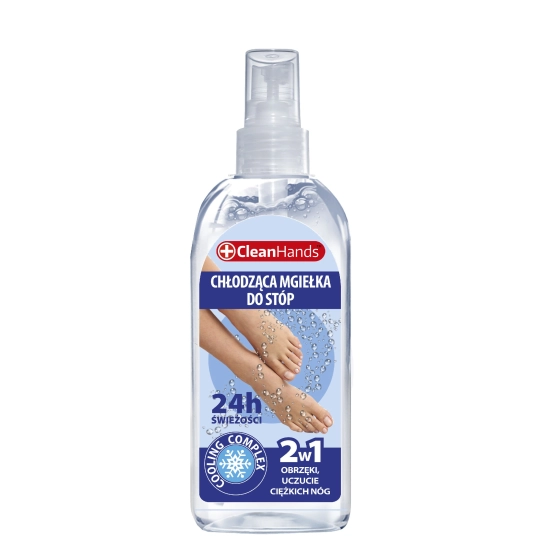 CLEAN HANDS Mgiełka do stóp chłodząca 2w1 100 ml