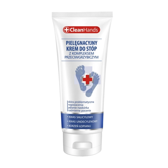 CLEAN HANDS Krem do stóp z kompleksem przeciwgrzybicznym 75 ml