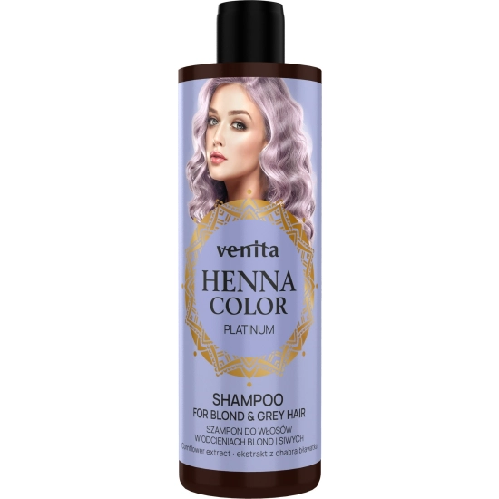 VENITA Henna Color Szampon do włosów w odcieniach blond i siwych - Platinum 300ml