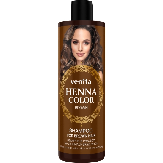 VENITA Henna Color Szampon do włosów w odcieniach brązowych - Brown 300ml