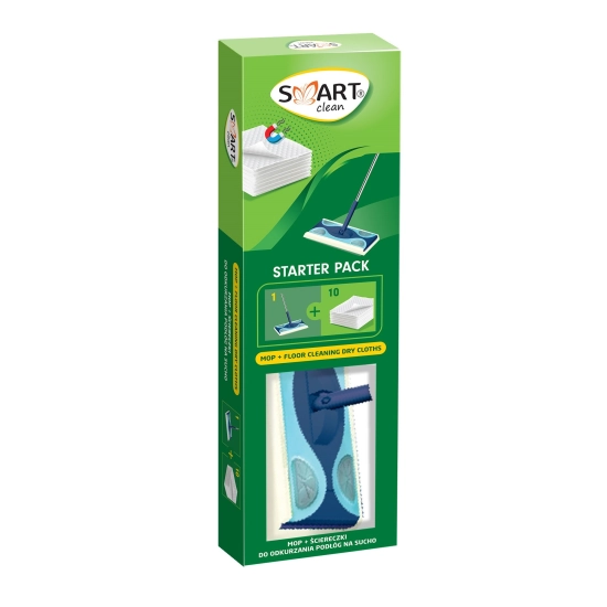 SMART Clean Mop + ściereczki do odkurzania podłóg na sucho