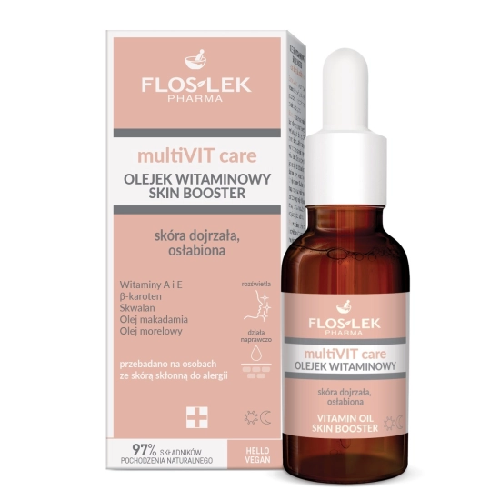 FLOSLEK PHARMA MultiVIT Care Olejek witaminowy Skin Booster - skóra dojrzała,osłabiona 30ml