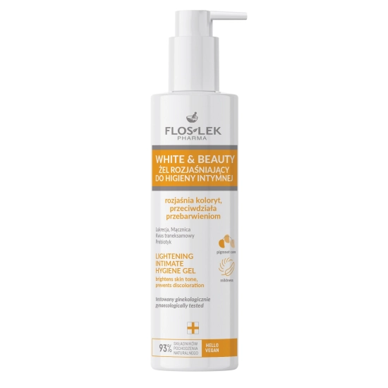 FLOSLEK PHARMA White & Beauty Żel rozjaśniający do higieny intymnej 225ml