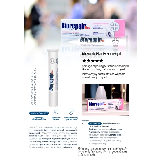BIOREPAIR Parodontgel Żel intensywnie łagodzący 20 ml