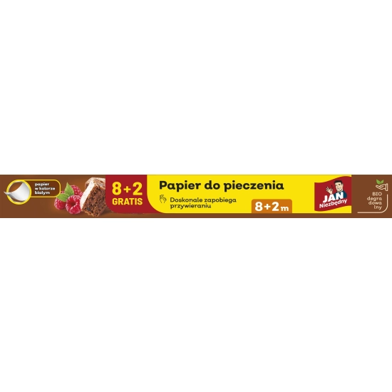 JAN NIEZBĘDNY Papier do pieczenia w rolce (biały) 8m + 2m gratis