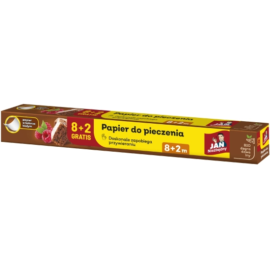 JAN NIEZBĘDNY Papier do pieczenia w rolce (biały) 8m + 2m gratis