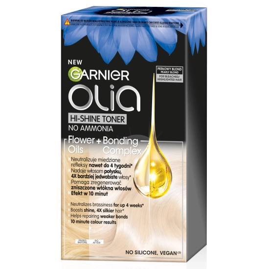 GARNIER Olia Hi-Shine Toner do włosów blond  - Perłowy Blond 1op.
