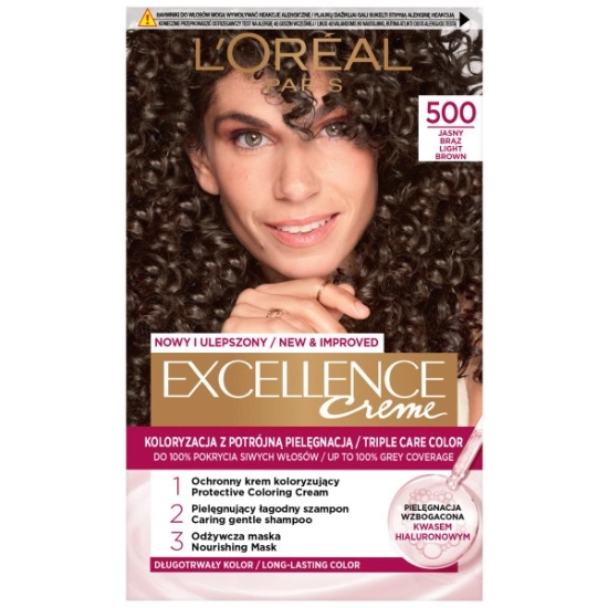 LOREAL Excellence Creme Farba do włosów 5 Jasny brąz