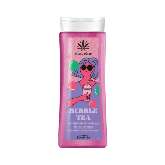 JOANNA Niezłe Ziółko Żel pod prysznic Bubble Tea ekstremalnie odświeżający 300 ml