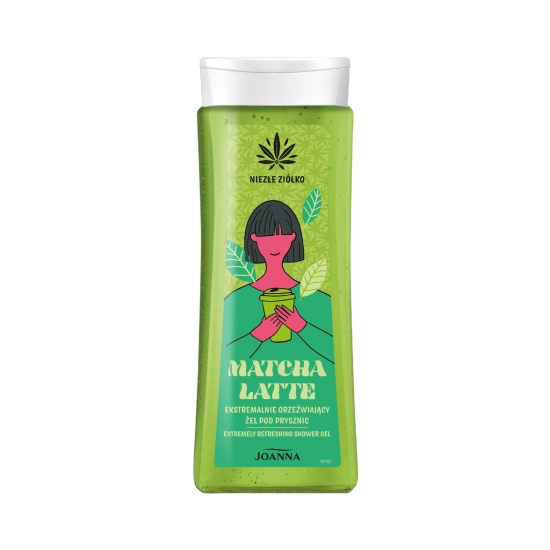 JOANNA Niezłe Ziółko Żel pod prysznic Matcha Latte ekstremalnie orzeźwiający 300 ml
