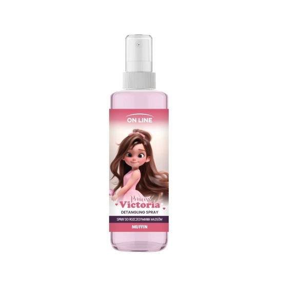 ON LINE KIDS Princess Victoria Spray do rozczesywania włosów - Muffin 200 ml