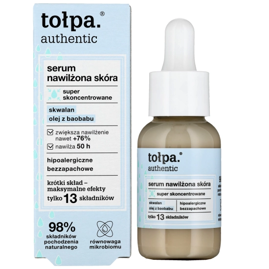 TOŁPA Authentic Serum do twarzy super skoncentrowane - nawilżona skóra 30 ml