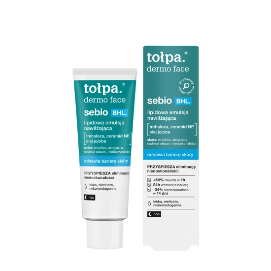 TOŁPA Dermo Face Sebio BHL Lipidowa Emulsja nawilżająca 40 ml