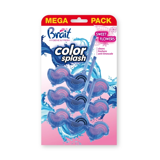 BRAIT Color Splash Kostka WC Sweet Flower 3 x 45 g
