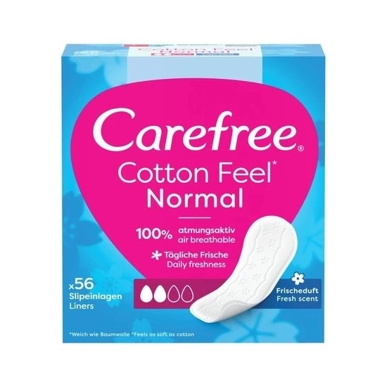 CAREFREE Cotton Feel Normal Wkładki higieniczne 1op.- 56 sztuk