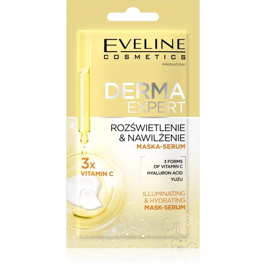 EVELINE Concentrated Formula Maseczka wyrównująca koloryt VITAMIN C 8 ml