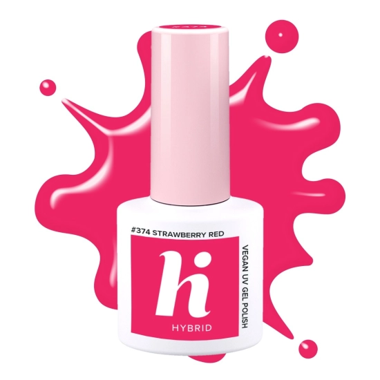 HI HYBRID Lakier hybrydowy 374 Strawberry Red 5 ml