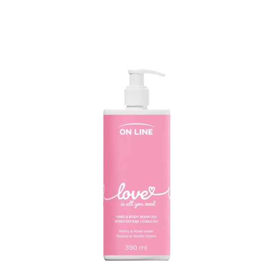 ON LINE Emocje Mydło do rąk i ciała 2w1 Love 390 ml