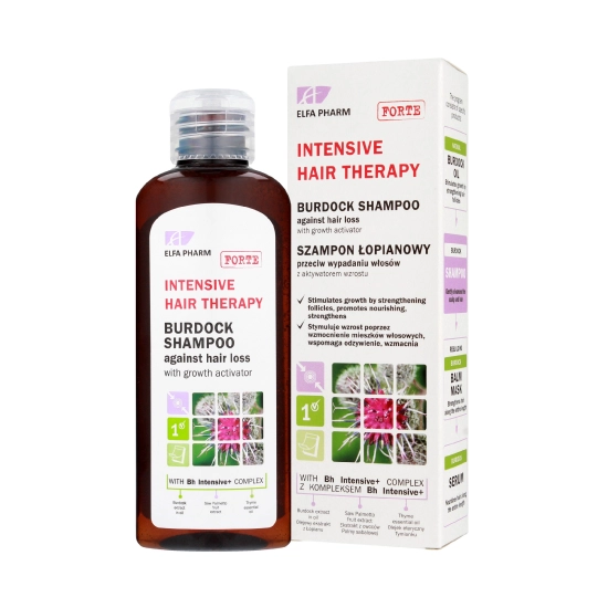 ELFA Intensive Szampon łopianowy przeciw wypadaniu włosów z aktywatorem wzrostu - 200 ml