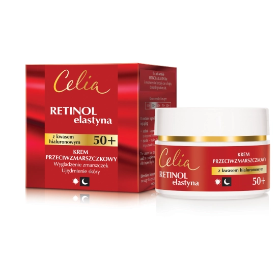 CELIA Retinol Elastyna Krem przeciwzmarszczkowy 50+ na dzień i na noc 50 ml