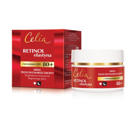 CELIA Retinol Elastyna Krem przeciwzmarszczkowy 80+ na dzień i na noc 50 ml