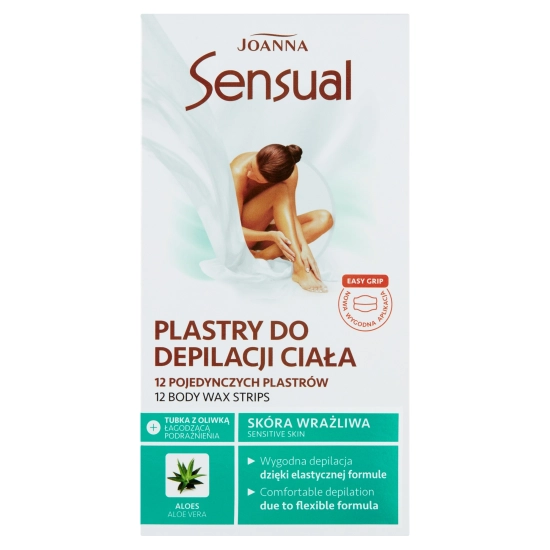 JOANNA DEPIL SENS.Plastry do ciała Aloes new