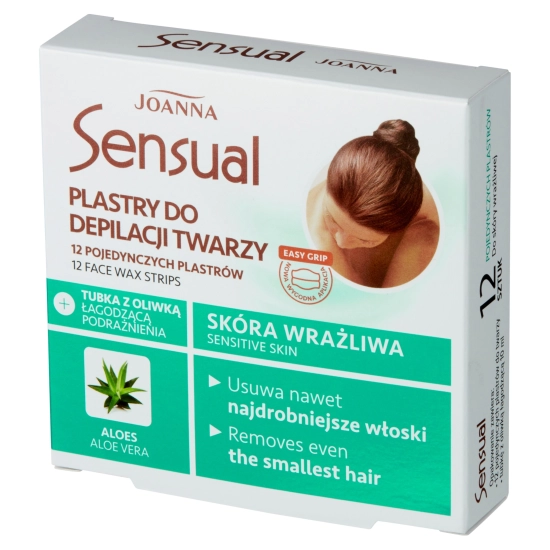 JOANNA DEPIL SENS.Plastry do twarzy Aloes