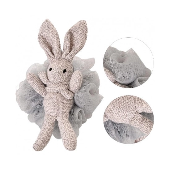ECARLA Szczotka - gąbka do mycia ciała BUNNY 15 cm GB10SZ